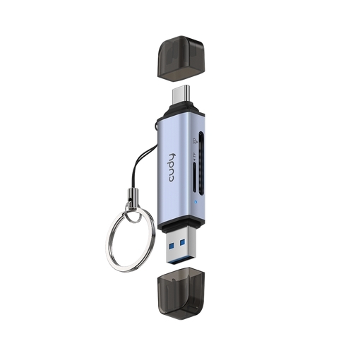 מתאם | CUDY 2-IN-1 Dual | USB 3.0 SD TF Card Reader UH200