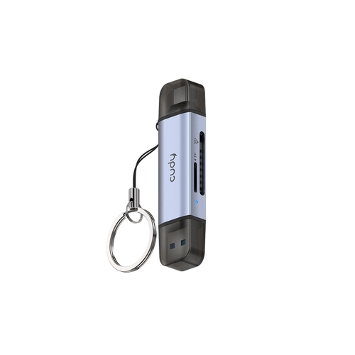 מתאם | CUDY 2-IN-1 Dual | USB 3.0 SD TF Card Reader UH200