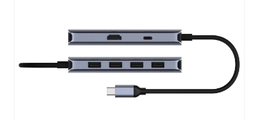 CUDY 6-IN-1 | USB-C Hub | 4K | HDMI UH500