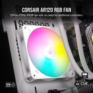 מאוורר לבן בודד | 120 CORSAIR iCUE AR120 Digital RGB PWM