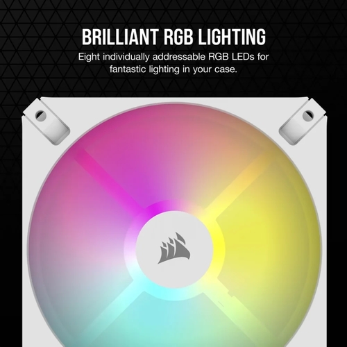 מאוורר לבן בודד | 120 CORSAIR iCUE AR120 Digital RGB PWM