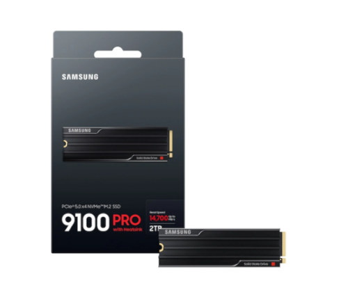 דיסק פנימי | Samsung 9100 PRO W Heatsink | 2TB | Gen5 | M.2 | NVME 2.0