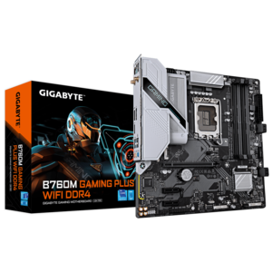 לוח אם | GIGABYTE B760M GAMING PLUS | WIFI | DDR4 | mATX LGA 1700 1GbE