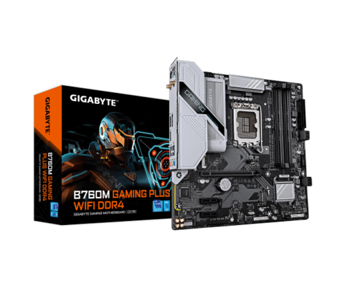 לוח אם | GIGABYTE B760M GAMING PLUS | WIFI | DDR4 | mATX LGA 1700 1GbE