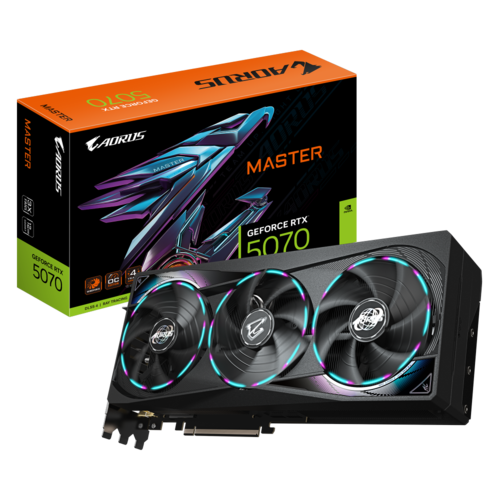 כ.מסך | GIGABYTE AORUS GeForce RTX 5070 MASTER 12G