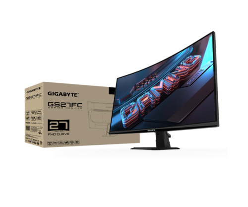 מסך גיימינג קעור | Gigabyte GS27FC | FHD | VA | 1MS | HDR Ready | 180Hz