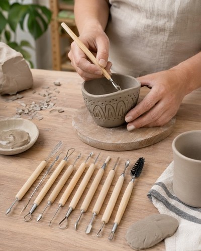 סט כלי פיסול Mont Marte Clay Tool Set – ערכת 11 חלקים לחימר, פולימר וקרמיקה