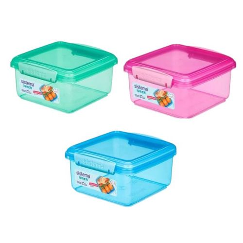 קופסה מרובעת 1.2 ליטר צבעים לבחירה SISTEMA
