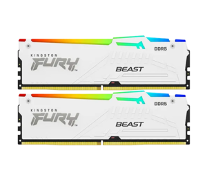 Kingston Fury Beast White RGB Expo | 32GB 2X16 | 6000MHZ | DDR5 CL30