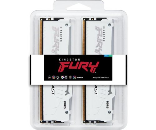 Kingston Fury Beast White RGB Expo | 32GB 2X16 | 6000MHZ | DDR5 CL30