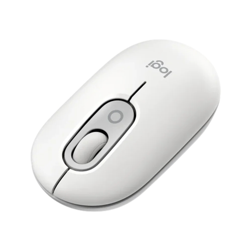 עכבר אלחוטי בצבע אוף-ווייט | LOGITECH POP EMOJI