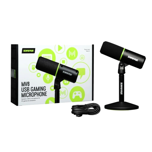 מיקרופון גיימינג | USB MV6 מבית SHURE