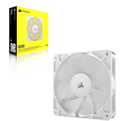 מאוורר למארז | RS120 | 120mm PWM מבית CORSAIR לבן
