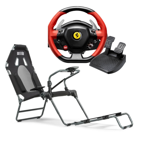 באנדל הגה | Ferrari 458 Spider מבית Thrustmaster ומושב GTLite