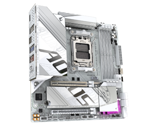 לוח אם | Gigabyte B850M AORUS ELITE WIFI6E ICE M-ATX | DDR5 | AM5 | 2.5GB