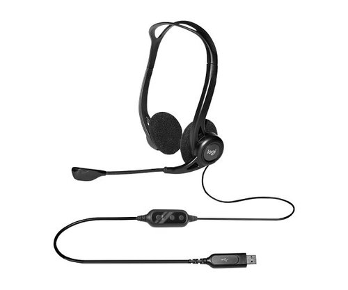 אוזניות ומיקרופון | Logitech 960 | USB HEADSET