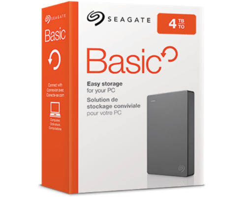 דיסק חיצוני | SEAGATE Basic Portable Drive | 4TB 2.5 | usb 3.0