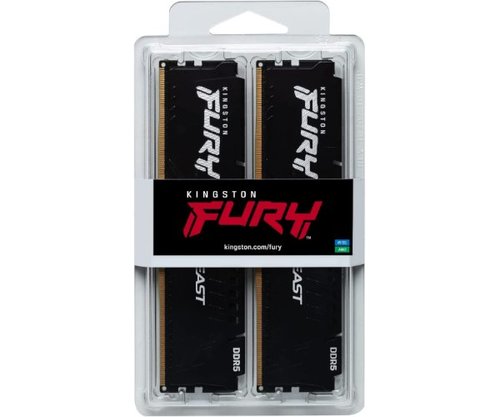 זכרון לנייח | Kingston Fury Beast Black | 32GB 2X16 | 6000MHZ | DDR5 C36
