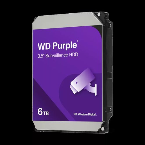 דיסק לנייח | 3.5 Western Digital | 6TB Purple 5400RPM | 256MB Cache