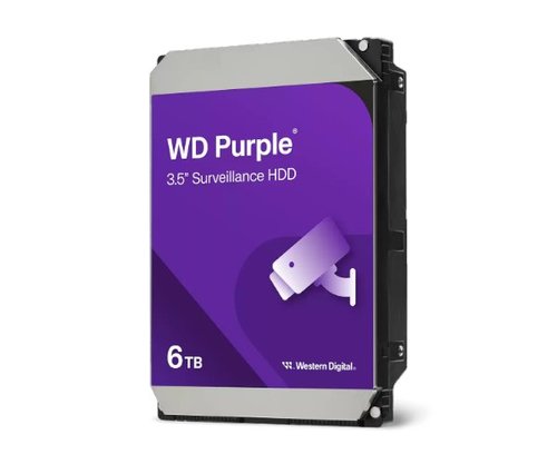 דיסק לנייח | 3.5 Western Digital | 6TB Purple 5400RPM | 256MB Cache