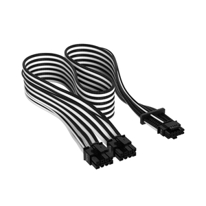 כבל מתח לכרטיס מסך | PCIe Gen 5 12V-2x6 | 600W Type 4 בצבע לבן ש