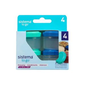 מארז 4 קופסאות רטבים 35 מ"ל SISTEMA
