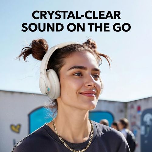 אוזניות קשת soundcore Q11i On-Ear בצבע לבן
