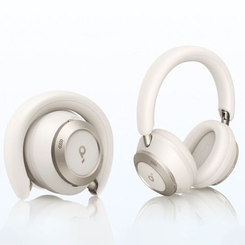 אוזניות קשת soundcore Space One Pro On-Ear בצבע לבן