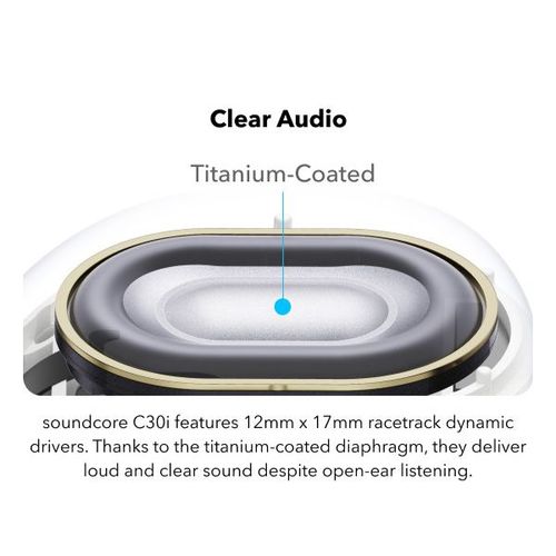 אוזניות Soundcore C30i Open Ear Clip-On בצבע שחור
