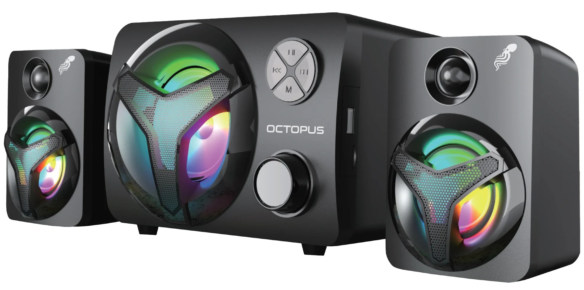 זוג רמקולים גיימינג בלוטות’ למחשב Octopus OCT-F10 