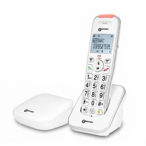 טלפון אלחוטי מוגבר עם בסיס חכם Geemarc Liberty 200