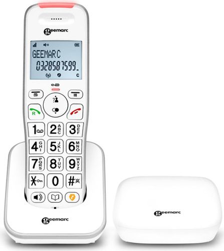 טלפון אלחוטי מוגבר עם בסיס חכם Geemarc Liberty 200