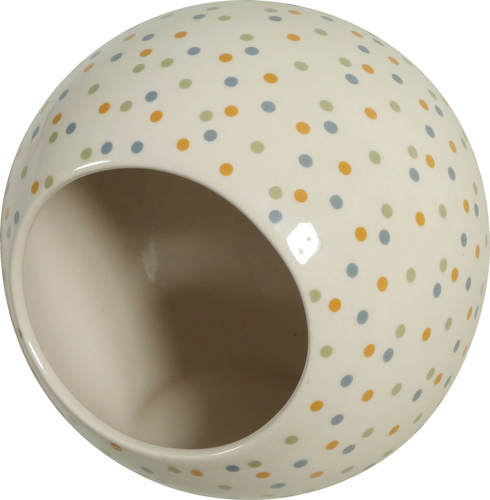 זולוקס  בית קרמיקה COSY לאוגרים, המעניק מקום מסתור נעים, מבית זולוקס צרפת COSY CERAMIC HAMSTER HOUSE