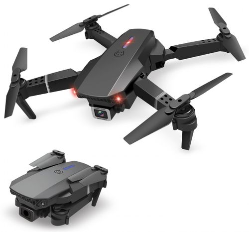 רחפן צילום מתקפל Sky Specter שישה ערוצים עם מצלמת, בקרת גובה אוטומטית ותאורת לד כולל תיק נשיאה קשיח