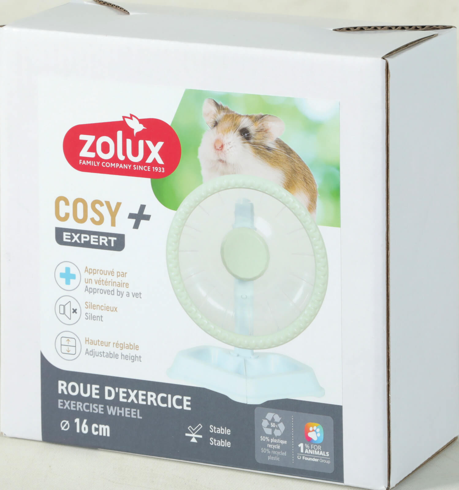 זולוקס גלגל ריצה שקט COSY בקוטר 16 ס"מ COSY SILENT PLAST WHL STD  