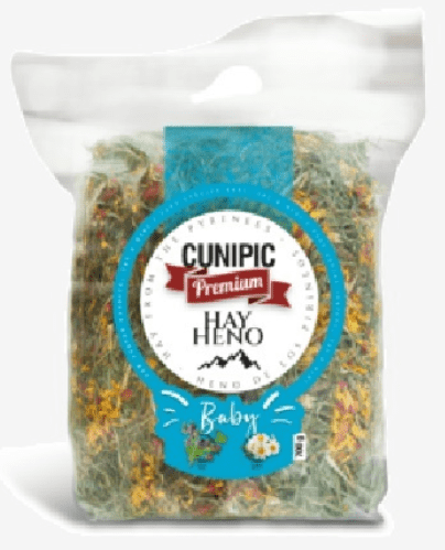 Cunipic Premium Baby Hay מיקס חציר הרים עם אספסת וקמומיל 700 גרם
