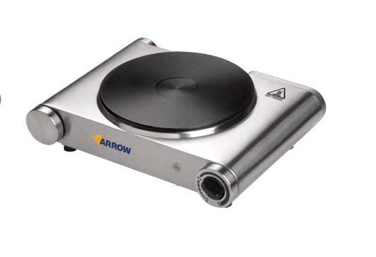 כירה חשמלית בודדת נירוסטה 1500W ARROW 600400-003