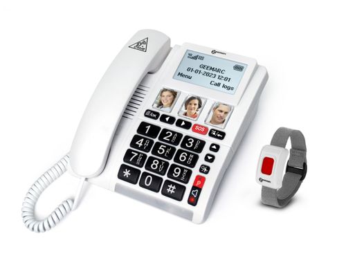 טלפון שולחני מוגבר משולב Geemarc Sim 