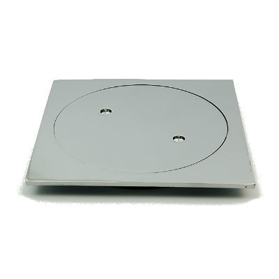 מכסה מרובע 4 צול HEAVY BRASS כרום - 115*115