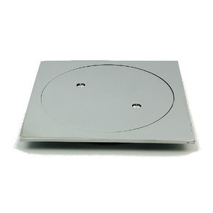 מכסה מרובע 4 צול HEAVY BRASS כרום - 115*115