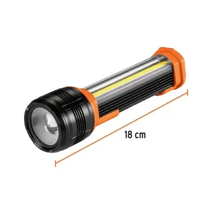 פנס נטען כולל תאורת צד 480 לומנס TRUPER