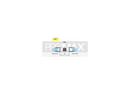 פס אטימה למקלחון 6 ממ מגנטי 180 שחור PROMAX