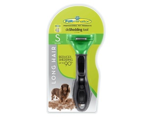 FURminator מסרק צפוף עם לחצן לפרווה ארוכה S