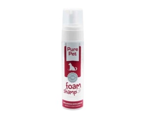 pure pet- מוס ללא שטיפה בניחוח קצף תות 225 מ"ל