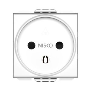 שקע כח 2 מקום לבן NISKO סוויץ