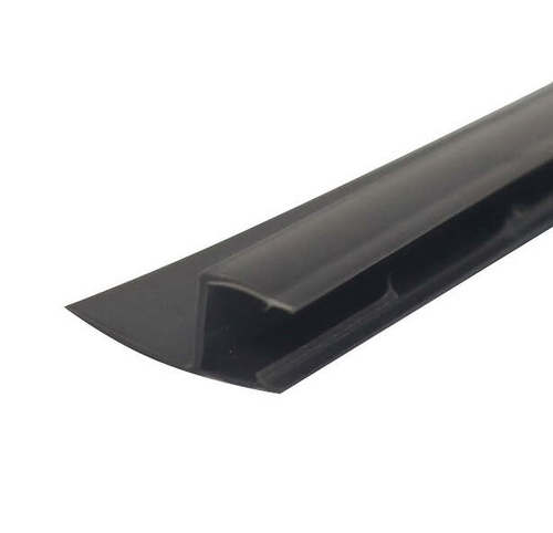 סף איטום 8 ממ PVC שחור צדדי דגם H גובה 2 מטר
