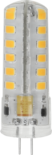 נורת לד נעיצה G4 4W זכוכית AC/DC 2900K 12V לנברשות