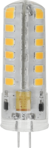 נורת לד נעיצה G4 4W זכוכית AC/DC 2900K 12V לנברשות