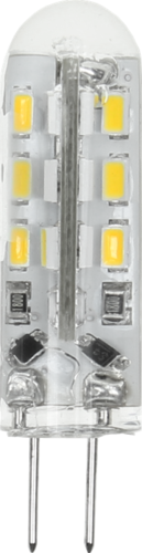 נורת לד נעיצה G4 2W אור לבן חם 2900K 12-24V לנברשות
