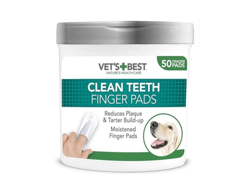 Vet's best אצבעוני ניקוי חד פעמיים לשיניים 50 יח'